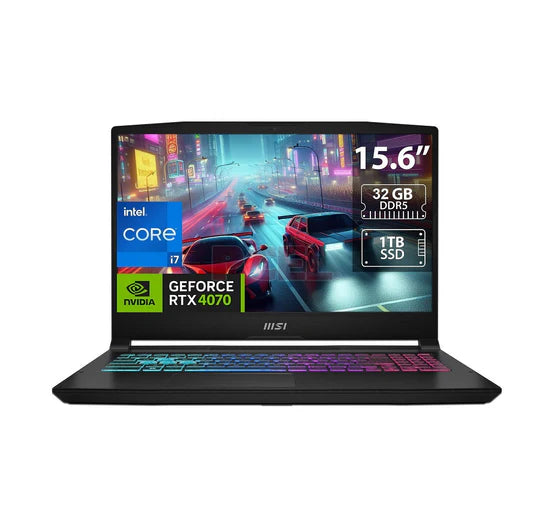 MSI Katana Intel Core i7-12650H, RAM 32GB 1TB SSD, NVIDIA RTX 4070 8GB, 15.6 FHD IPS 144hz, Black MSI Katana Intel Core i7-12650H, RAM 32GB 1TB SSD, NVIDIA RTX 4070 8GB, 15.6 FHD IPS 144hz, Black